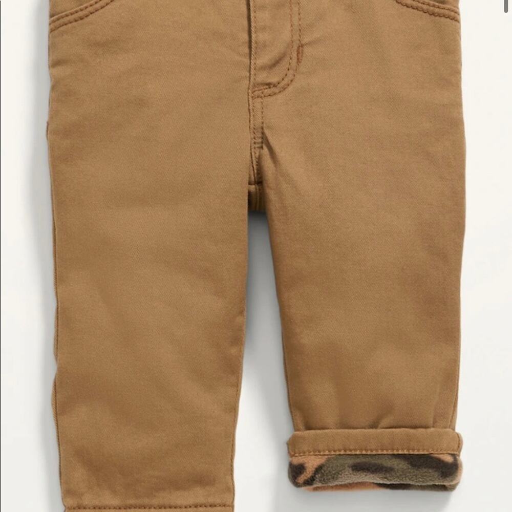 Old Navy Camo Fleece Lined Cargo Pants 3-6m